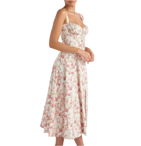 Viral Floral Bustier Sundress