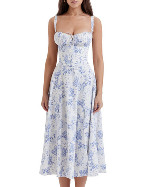 Viral Floral Bustier Sundress